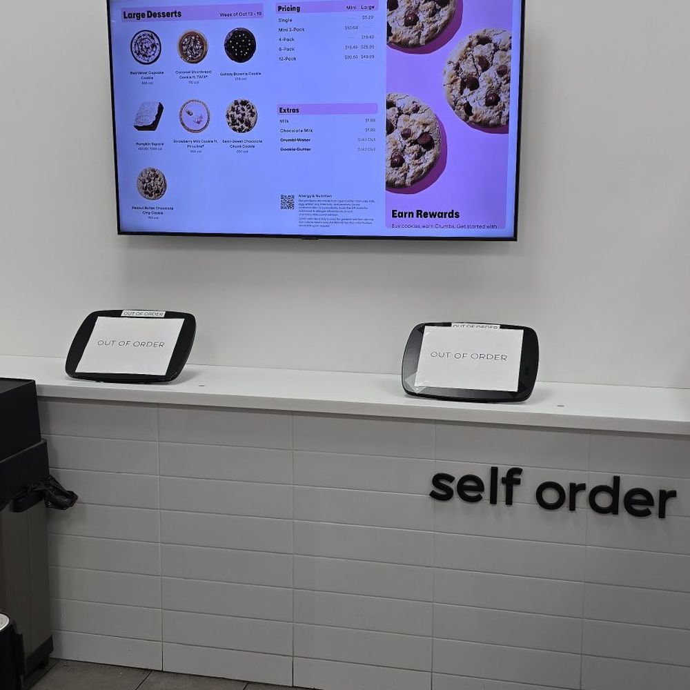 Crumbl - La Canada - Self order kiosk - Bakeries Near Me - Montrose, California