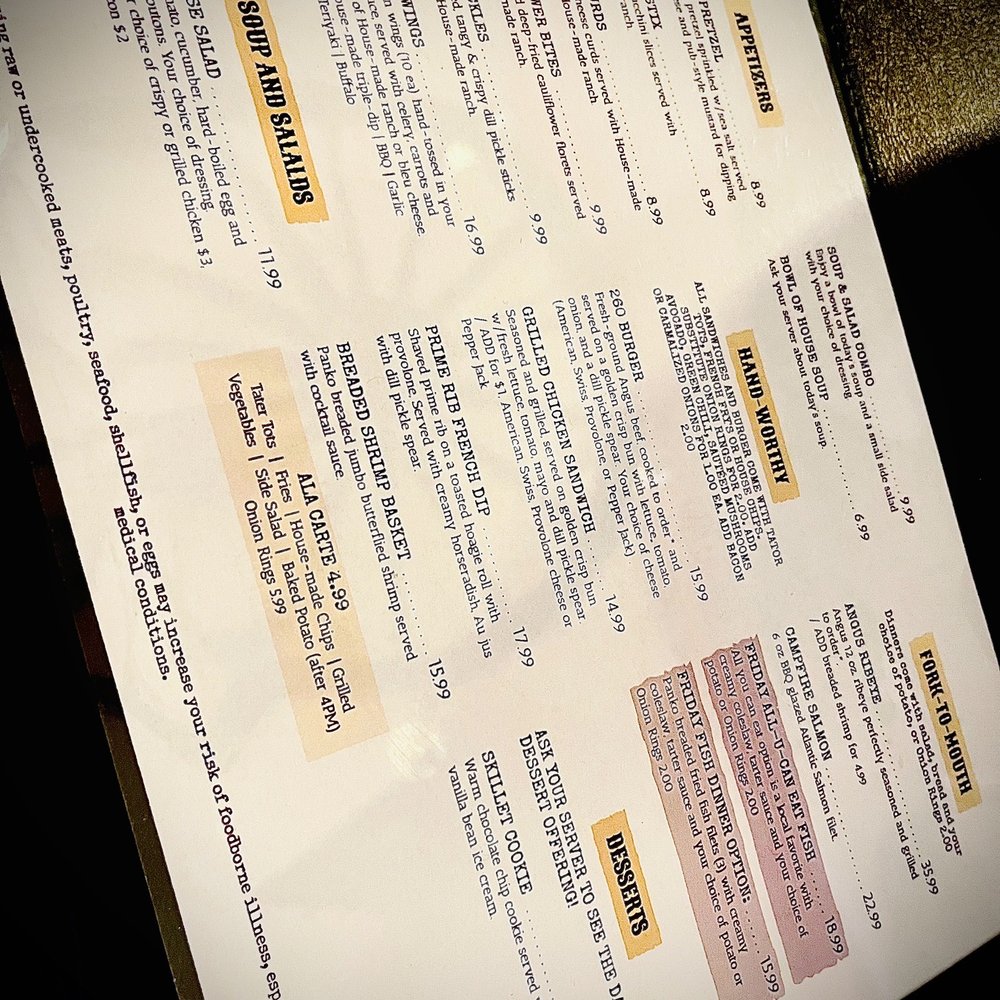 260 Roadhouse - Menu - American Near Me - Forest Lakes Estates, Arizona