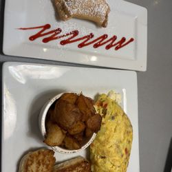Wake Up Café - Guava Empanada, omelet.