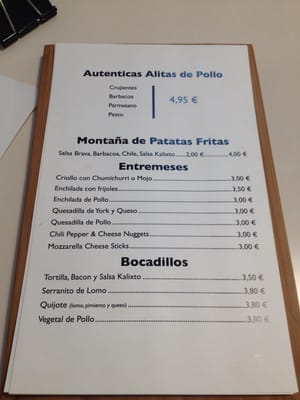 Menu photo 1 Kalixto Seville, SE