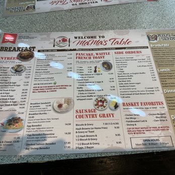 Mama's Table - Menu - Breakfast & Brunch Near Me - Santa Clarita, California Mama's Table - Menu - Breakfast & Brunch Near Me - Santa Clarita, California