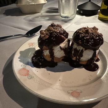 Cafe Portofino - Dessert Chocolate covered ice cream with crisp cookie - Italian Near Me - Lihue, Hawaii