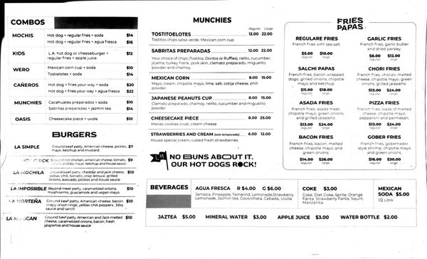 Menu photo 1 Los Dogos Sinaloa Style Los Angeles, CA Menu photo 1 Los Dogos Sinaloa Style Los Angeles, CA