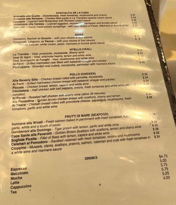 Menu photo 2 La Traviata San Francisco, CA Menu photo 2 La Traviata San Francisco, CA