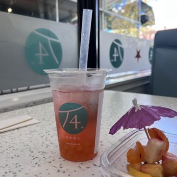 T4 Tracy - Passion fruit Tea - Bubble Tea Near Me - Tracy, California