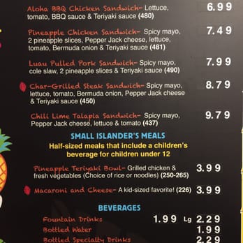 Fire Island Grill - Menu - Hawaiian Near Me - Simi Valley, California Fire Island Grill - Menu - Hawaiian Near Me - Simi Valley, California