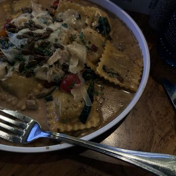 Fifty Fifty Brewing - Mushroom Ravioli - Breweries Near Me - Truckee, California
