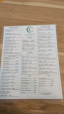 Menu photo 2 Calidum Cafe Burbank, CA