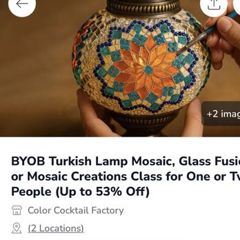 Color Cocktail Factory - Original ad for a Turkish lamp project - Party & Event Planning Near Me - Chicago, Illinois