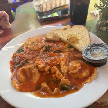 Main Street Cafe - Spinach Ricotta Chicken Ravioli in marinara sauce - Coffee & Tea Near Me - Hurricane, Utah Main Street Cafe - Spinach Ricotta Chicken Ravioli in marinara sauce - Coffee & Tea Near Me - Hurricane, Utah