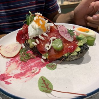 Flower Child Cafe - Trout toast - Cafes Near Me - Chatswood, NSW