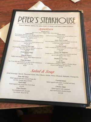 Menu photo 6 Peter's Steak House Isleton, CA