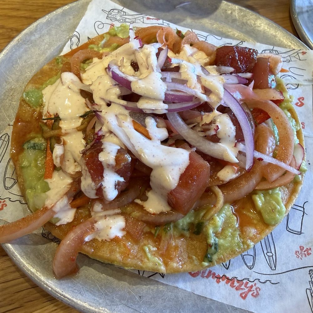 Simmzy's - Ahi Poke Tostada - American Near Me - Manhattan Beach, California