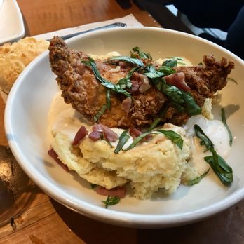Tupelo Honey - Chicken and biscuits with milk gravy! - Breakfast & Brunch Near Me - Raleigh, North Carolina
