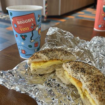 Biggby Coffee - 12 oz dark hot chocolate and a breakfast sandwich - Coffee & Tea Near Me - East Dundee, Illinois