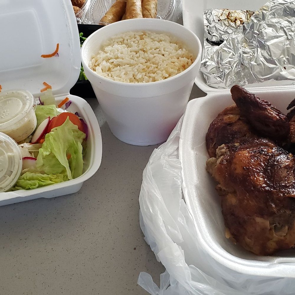 Pollo Mania - Whole chicken with tortillas and 2 sides (salad and rice) - Peruvian Near Me - El Monte, California Pollo Mania - Whole chicken with tortillas and 2 sides (salad and rice) - Peruvian Near Me - El Monte, California