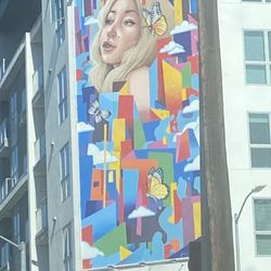Butterflies Girl Mural
