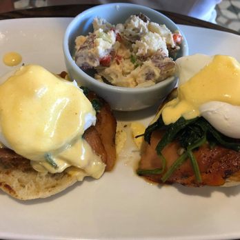 FolkArt - The special of salmon eggs Benedict was huge--two muffins, two Benedicts. Fully customizable--adding green tomatoes added a unique kick - American Near Me - Decatur, Georgia FolkArt - The special of salmon eggs Benedict was huge--two muffins, two Benedicts. Fully customizable--adding green tomatoes added a unique kick - American Near Me - Decatur, Georgia