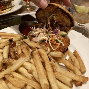 Good Liquid Brewing - Crab n shrimp burger - Breweries Near Me - Sarasota, Florida Good Liquid Brewing - Crab n shrimp burger - Breweries Near Me - Sarasota, Florida