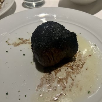Eddie V's Prime Seafood - Filet cooked Pittsburg style medium center - YUM!!! - Seafood Near Me - Plano, Texas Eddie V's Prime Seafood - Filet cooked Pittsburg style medium center - YUM!!! - Seafood Near Me - Plano, Texas