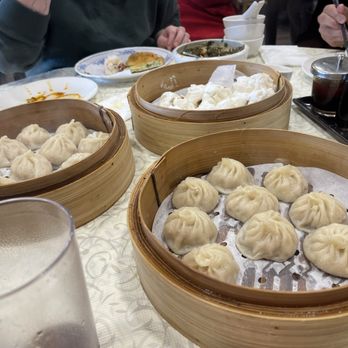 Dumpling Kitchen - A01. Shanghai-Style Steamed Pork Dumplings (10 pcs) and A17. Steamed BBQ Pork Baos (3) - Chinese Near Me - San Francisco, California