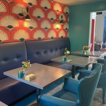 Sip - Seating area on the bottom floor. - Coffee & Tea Near Me - Ephraim, Wisconsin