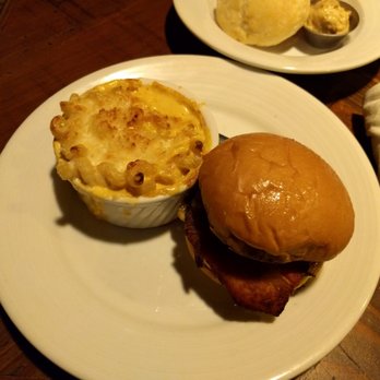 Revival - Revival burger with bacon and mac and cheese side - Southern Near Me - Minneapolis, Minnesota