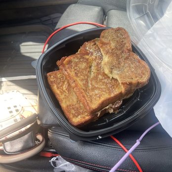 Broken Yolk Cafe - 1 1/2 French toast eaten ,still have 2 un eaten - American Near Me - Corona, California Broken Yolk Cafe - 1 1/2 French toast eaten ,still have 2 un eaten - American Near Me - Corona, California