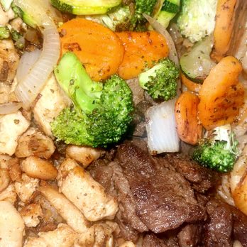 Moni’s Hibachi - a meal of meat and vegetables - Bars Near Me - Flint, Michigan