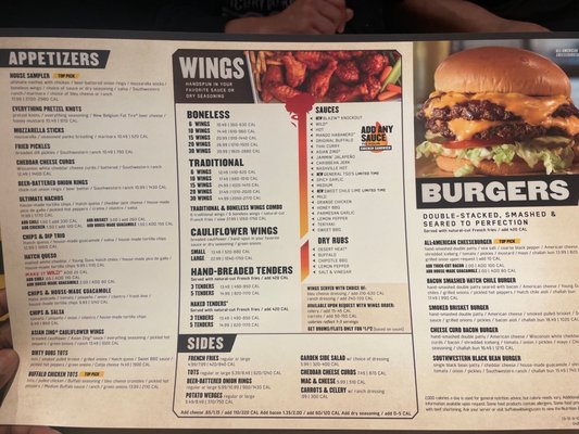 Menu photo 6 Buffalo Wild Wings Salinas, CA