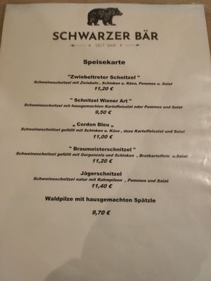 Menu photo 2 Gaststätte Schwarzer Bär Hirschaid, BY Menu photo 2 Gaststätte Schwarzer Bär Hirschaid, BY