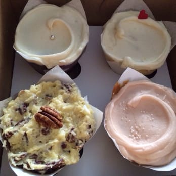 Baked & Wired - From top left clockwise - red velvet, lemon, strawberry and German chocolate - Bakeries Near Me - Washington, DC, District of Columbia