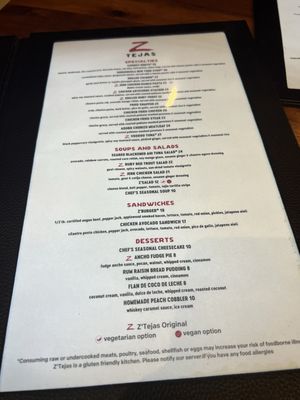 Menu photo 4 Z’Tejas Kyle, TX Menu photo 4 Z’Tejas Kyle, TX