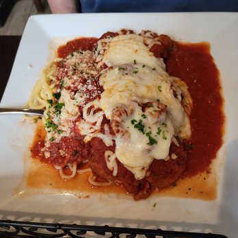 Grandma's Meatball - Veal parm over homemade spaghetti - Italian Near Me - Manasquan, New Jersey Grandma's Meatball - Veal parm over homemade spaghetti - Italian Near Me - Manasquan, New Jersey