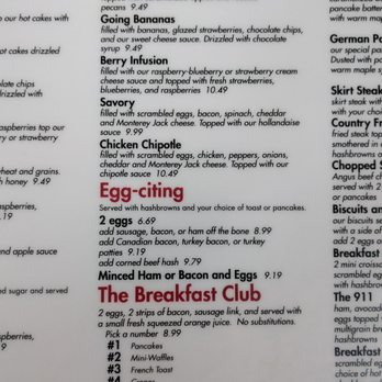 Elly's Pancake House - Menu 11/19 - Breakfast & Brunch Near Me - Glenview, Illinois