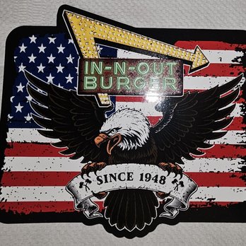 In-N-Out Burger - Veterans Day sticker from the restaurant - Fast Food Near Me - San Pedro, California