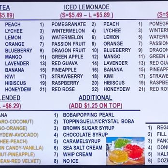 Royal Boba Tea - Menu 3 of 3 - Bubble Tea Near Me - Surprise, Arizona Royal Boba Tea - Menu 3 of 3 - Bubble Tea Near Me - Surprise, Arizona
