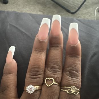 M Laley Nail Spa - Look how big the nails are cuticles not done - Eyebrow Services Near Me - Lexington, North Carolina