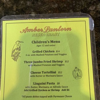 Amber Lantern Restaurant - Kids Menu - Seafood Near Me - Chesapeake, Virginia