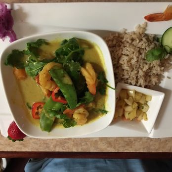 Wild Ginger - Yellow curry prawns - Asian Fusion Near Me - Cambria, California Wild Ginger - Yellow curry prawns - Asian Fusion Near Me - Cambria, California