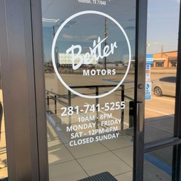 Exterior photo of Better Motors - Jersey Village, Texas Exterior photo of Better Motors - Jersey Village, Texas