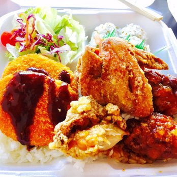 Tenkatori - I shared food with another combination box. (sweet & sour karaagge, thigh & wing karaagge) - Gluten-Free Near Me - Costa Mesa, California