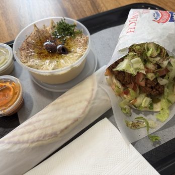 Gyro Makers - Hummus with Cauliflower Sandwich--perfect for now and later! - Greek Near Me - Renton, Washington