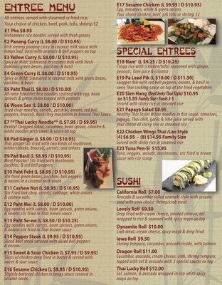 Menu photo 4 Thai Lucky San Antonio, TX