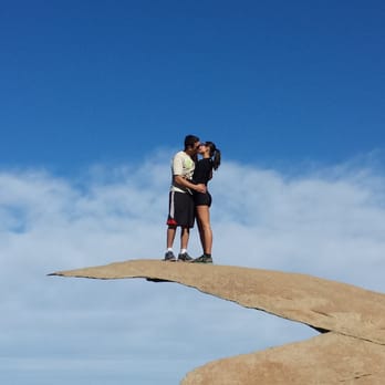 Mount Woodson Trail - Me and my husband on top of the rock - Hiking Near Me - Poway, California Mount Woodson Trail - Me and my husband on top of the rock - Hiking Near Me - Poway, California