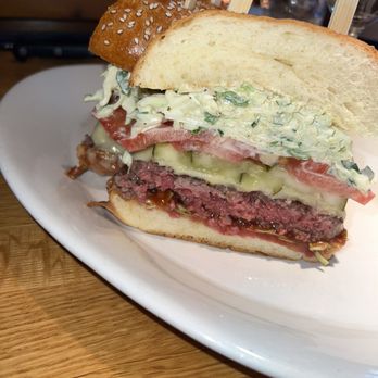 R+D Kitchen - Honor Burger cooked medium - New American Near Me - Yountville, California R+D Kitchen - Honor Burger cooked medium - New American Near Me - Yountville, California