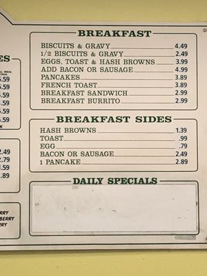 Menu photo 1 Shady Acres Cafe Eagle, ID