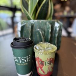 Wise Coffee - Lavender latte  Strawberry matcha