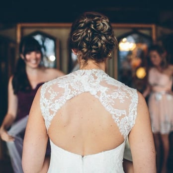 Ms. Couture - Lace back altered by Toula! - Sewing & Alterations Near Me - Chicago, Illinois