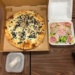 Corelli's Italian Pantry - Rustica 14" white pizza, antipasta salad and a cannoli
